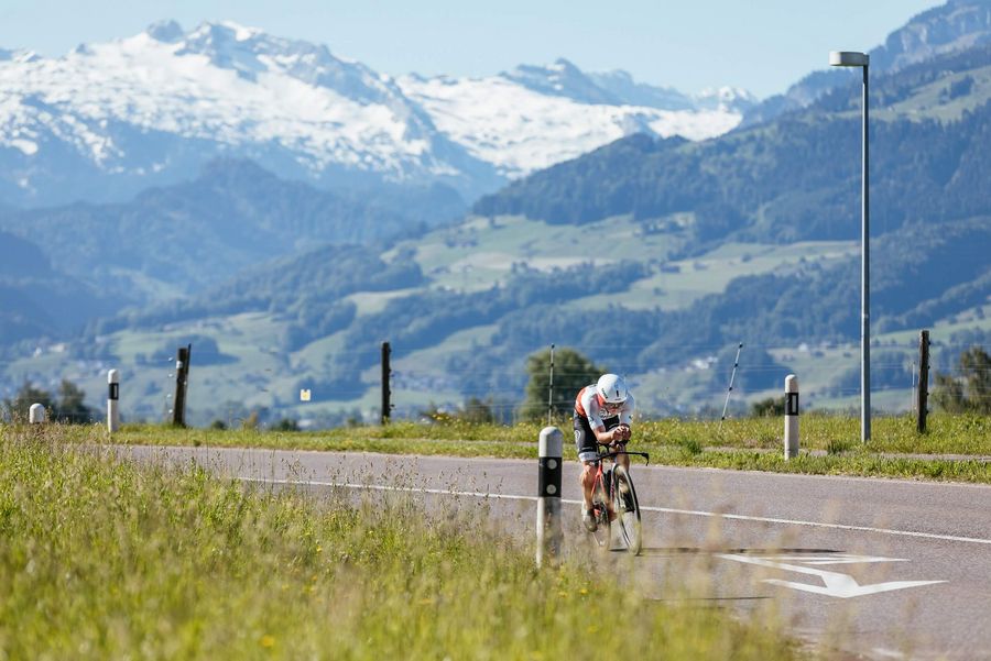 Radfahrer unterwegs 